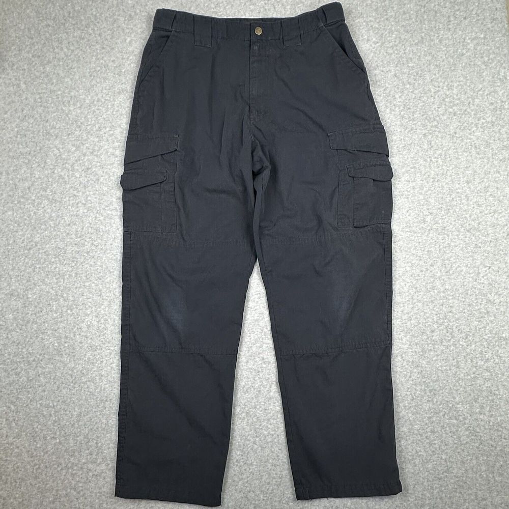 Tru Spec 24-7 Tactical Cargo Pants Mens 35x30 Navy Blue Ripstop‎ Canvas Work